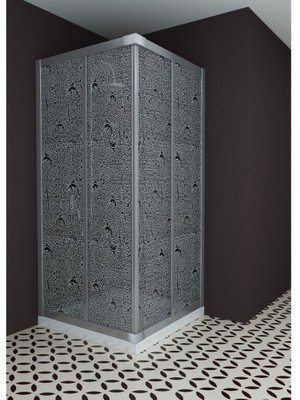 Kupon Duş ve Banyo Sistemleri Bendis D100 Mika Cam Duşakabin H: 180 cm