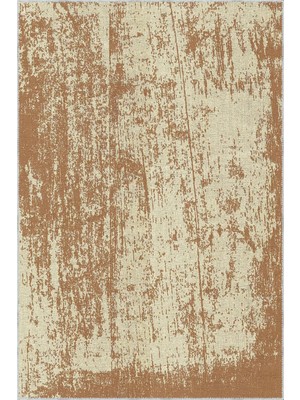 Angul Modern Krem Polyester ve Pamuklu Kaydırmaz Tabanlı Yıkanabilir Dijital Baskı Halısı