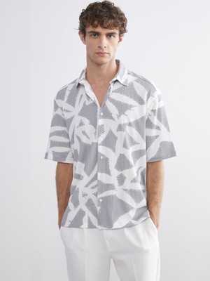 Lc Waikiki Yeni Sezon Regular Fit Kısa Kollu Desenli Erkek Gömlek