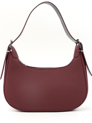 SHAKA Bordo SHK196 Suni Deri Fermuarlı ,tek Bölmeli, Ayarlanabilir Askılı El, Kol ve Omuz Çantası