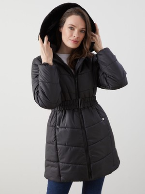 Lc Waikiki Yeni Sezon Kapüşonlu Kadın Şişme Mont