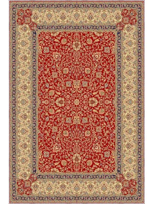 Linyi Çerçeveli Kırmızı Polyester ve Pamuklu Kaydırmaz Tabanlı Yıkanabilir Dijital Baskı Ha