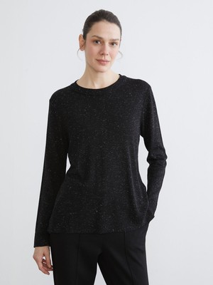 Lc Waikiki Yeni Sezon Bisiklet Yaka Parlak Görünümlü Kadın Triko Kazak