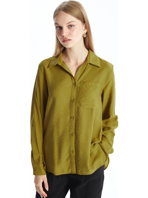 Lc Waikiki Yeni Sezon Düz Uzun Kollu Kadın Gömlek