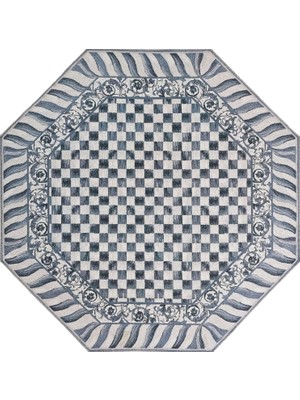 Aren Halı Aren Mutfak 05 Modern Çerçeveli Gri Polyester Kaydırmaz Tabanlı Yıkanabilir Dijital Baskı Mutf