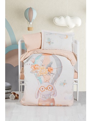 Kanz Ranforce Bebek Nevresim Takımı - Flying Rabbit