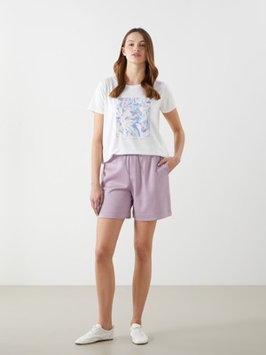 Lc Waikiki Yeni Sezon Beli Lastikli Kadın Şort