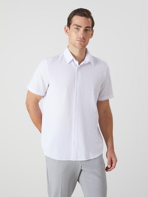 Lc Waikiki Yeni Sezon Regular Fit Kısa Kollu Poplin Erkek Gömlek