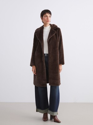 Lc Waikiki Yeni Sezon Ceket Yaka Kadın Kürk Kaban