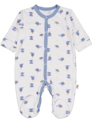 Civil Baby Fok Balığı Empirme 1-9 Ay Tulum - Beyaz 9-12 Ay