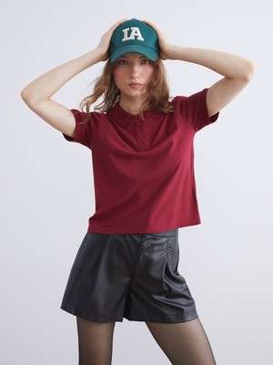 Lc Waikiki Yeni Sezon Polo Yaka Kadın Tişört