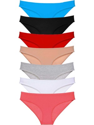 Marsilyan 7 Adet Süper Eko Set Likralı Kadın Slip Külot Set 3
