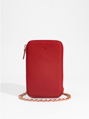 Daphmin Laurel Plus - Hakiki Deri Büyük Boy Telefon Çantası