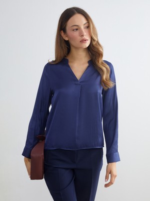 Lc Waikiki Yeni Sezon Kaçık Yaka Saten Bluz