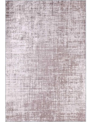 Datia Modern Bej Polyester ve Pamuklu Kaydırmaz Tabanlı Yıkanabilir Dijital Baskı Halısı