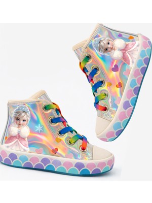 Casabony Ice Kız Çocuk Hologramlı Fermuarlı Spor Ayakkabı