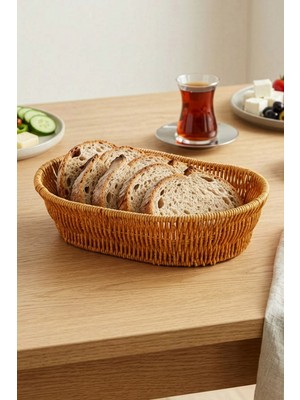 Digithome Oval Rattan Mini Ekmek Sepeti - BB6063
