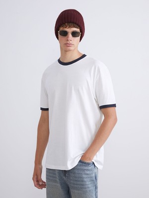 Lc Waikiki Yeni Sezon Bisiklet Yaka Penye Erkek Tişört