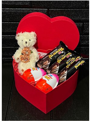 Mynil Kalp Kutuda Taşlı Mini Ayıcık - Browni Intense - Kinder Joy Çikolatalar