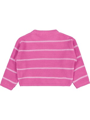 Civil Girls Çizgili 2-5 Yaş Kazak - Pembe 2-3 Yaş