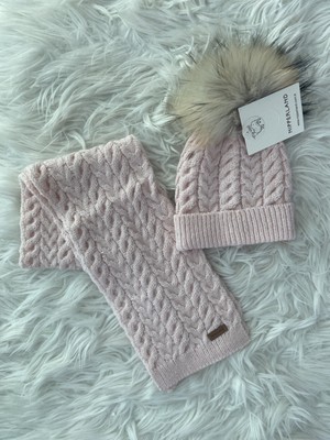 Nipperland-Mini Clouds Kids-Kız Bebek Atkı&bere Seti