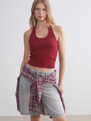 Lc Waikiki Yeni Sezon Halter Yaka Fitilli Kadın Atlet