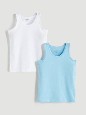 Lc Waikiki Yeni Sezon Bisiklet Yaka Erkek Çocuk Atlet 2'li