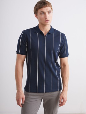 Lc Waikiki Yeni Sezon Polo Yaka Çizgili Pike Erkek Tişört