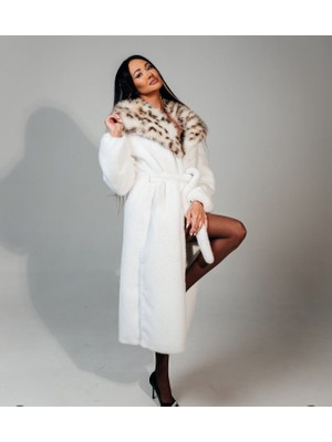 Rabiossa  Kadın Yumuşak Dokulu Ithal Peluş Palto Kürk Kaban