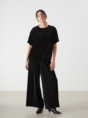 Lc Waikiki Yeni Sezon Beli Lastikli Kadife Kadın Pantolon