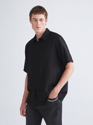 Lc Waikiki Yeni Sezon Regular Fit Kısa Kollu Viskon Erkek Gömlek