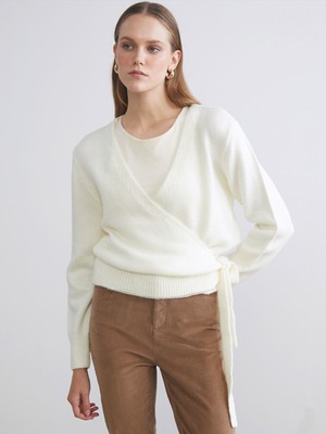 Lc Waikiki Yeni Sezon Kruvaze Yaka Kadın Triko Kazak