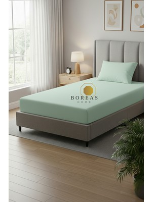 Boreas Home Cozy Ranforce Tek Kişilik Lastikli Çarşaf ve Yastık Kılıfı SETI(100X200)