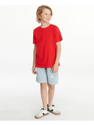 Lc Waikiki Yeni Sezon Bisiklet Yaka Erkek Çocuk Tişört