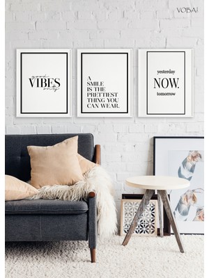 Voba Store 3 Parça Dekoratif Mdf Tablo Seti