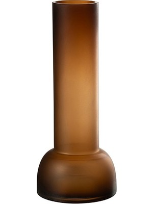 Laromita Decoration YARA KAHVERENGİ CAM MUMLUK VAZO/ 38 CM