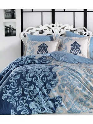 Pazarcan Çift Kişilik Poplin Nev Mirella Royal