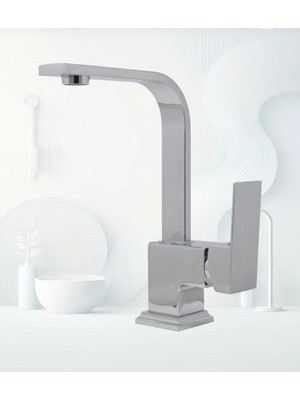 Krom Kare Lavabo Bataryası Ağır Gövde