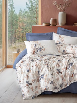 Aesco Nebulae Indigo Saten Nev Takımı Çift Kişilik