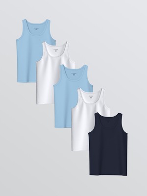 Lc Waikiki Yeni Sezon Bisiklet Yaka Erkek Çocuk Atlet 5'li