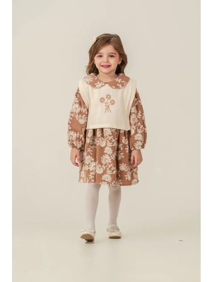 Eray Kids Kız Çocuk Nakışlı Vintage Bayramlık Elbise