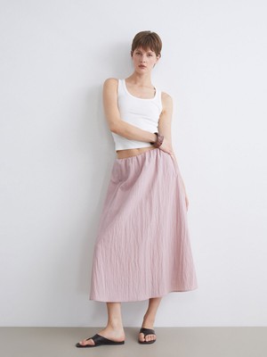 Lc Waikiki Yeni Sezon Beli Lastikli Dokulu A Kesim Etek