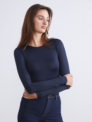 Lc Waikiki Yeni Sezon Bisiklet Yaka Kadın Bodysuit