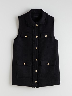 Lc Waikiki Yeni Sezon Gömlek Yaka Kadın Tüvit Yelek