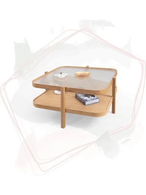 Eymense Alaska Camlı Orta Sehpa