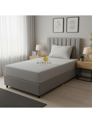 Boreas Home Cozy Ranforce Tek Kişilik Lastikli Çarşaf ve Yastık Kılıfı SETI(100X200)