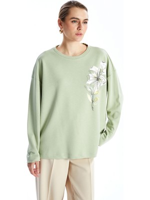 Lc Waikiki Yeni Sezon Bisiklet Yaka Çiçekli Kadın Bluz