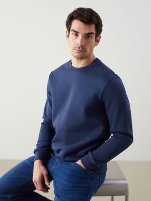 Lc Waikiki Yeni Sezon Bisiklet Yaka Uzun Kollu Baskılı Erkek Sweatshirt