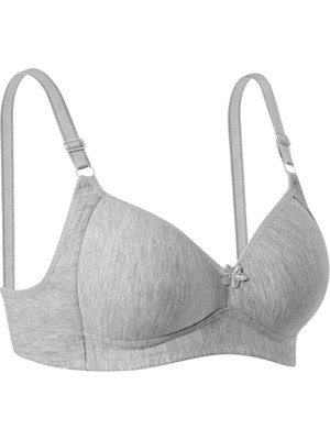 Leopardess Telsiz Silikonlu Toparlayıcı Sütyen Gri