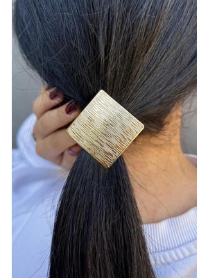 Kokoş Pinterest Gümüş Renk Metal Detaylı Lastik Toka